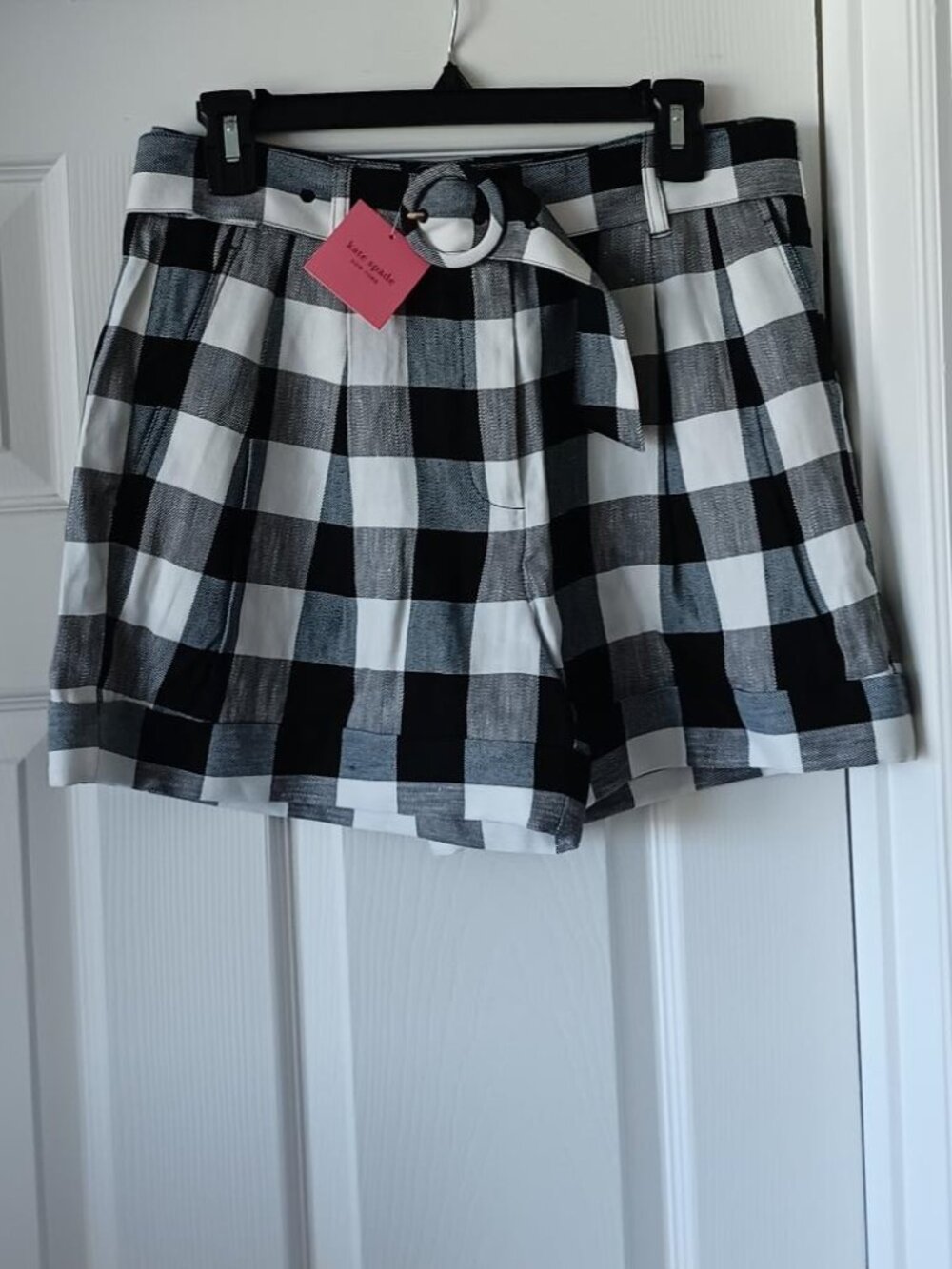 KATE SPADE Womens shorts Black White Size 6 NEW